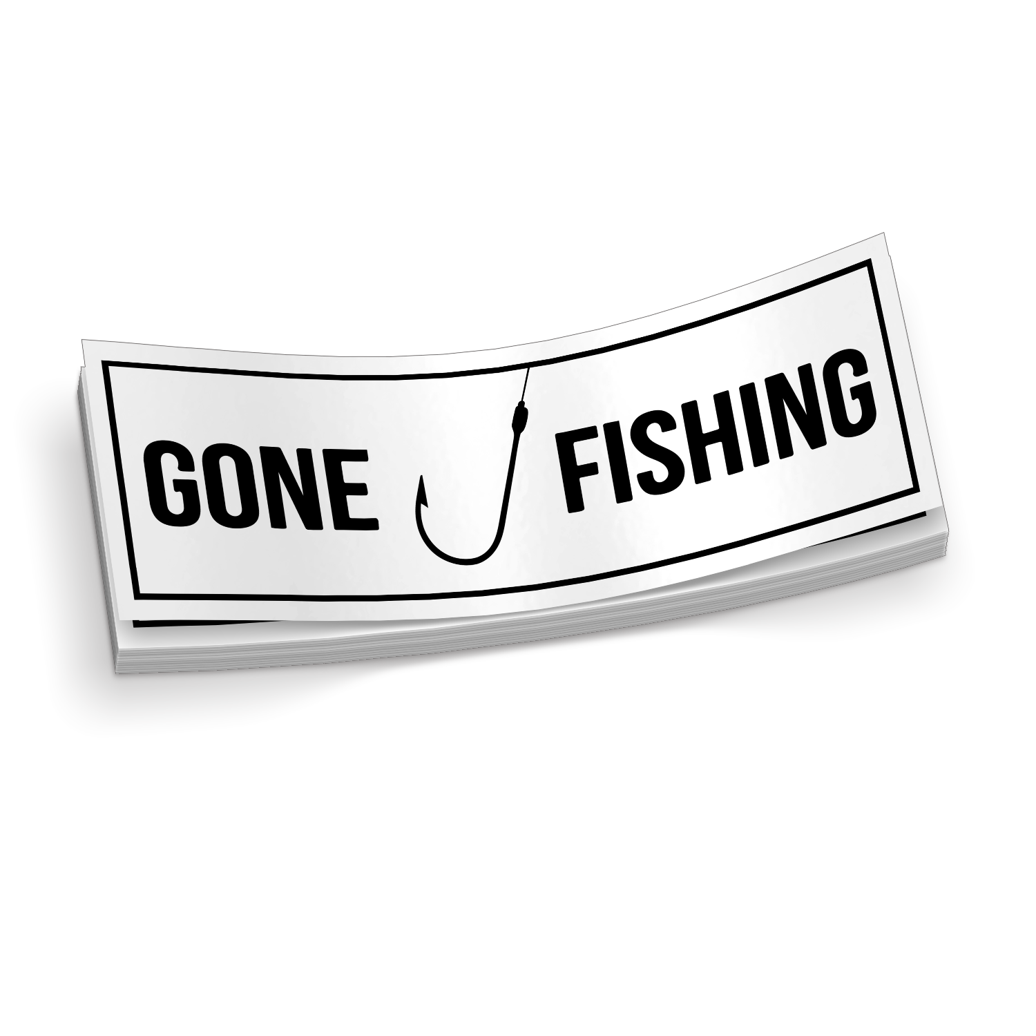 Gone Fishing - Sticker