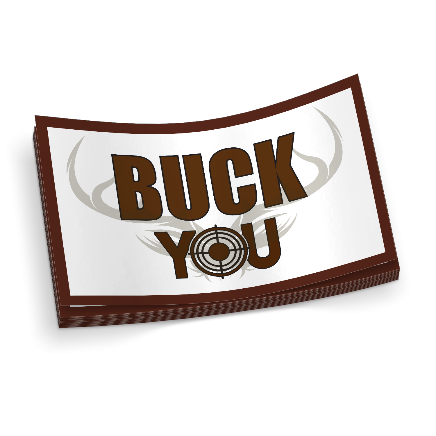 Buck You - Funny Hunting Sticker