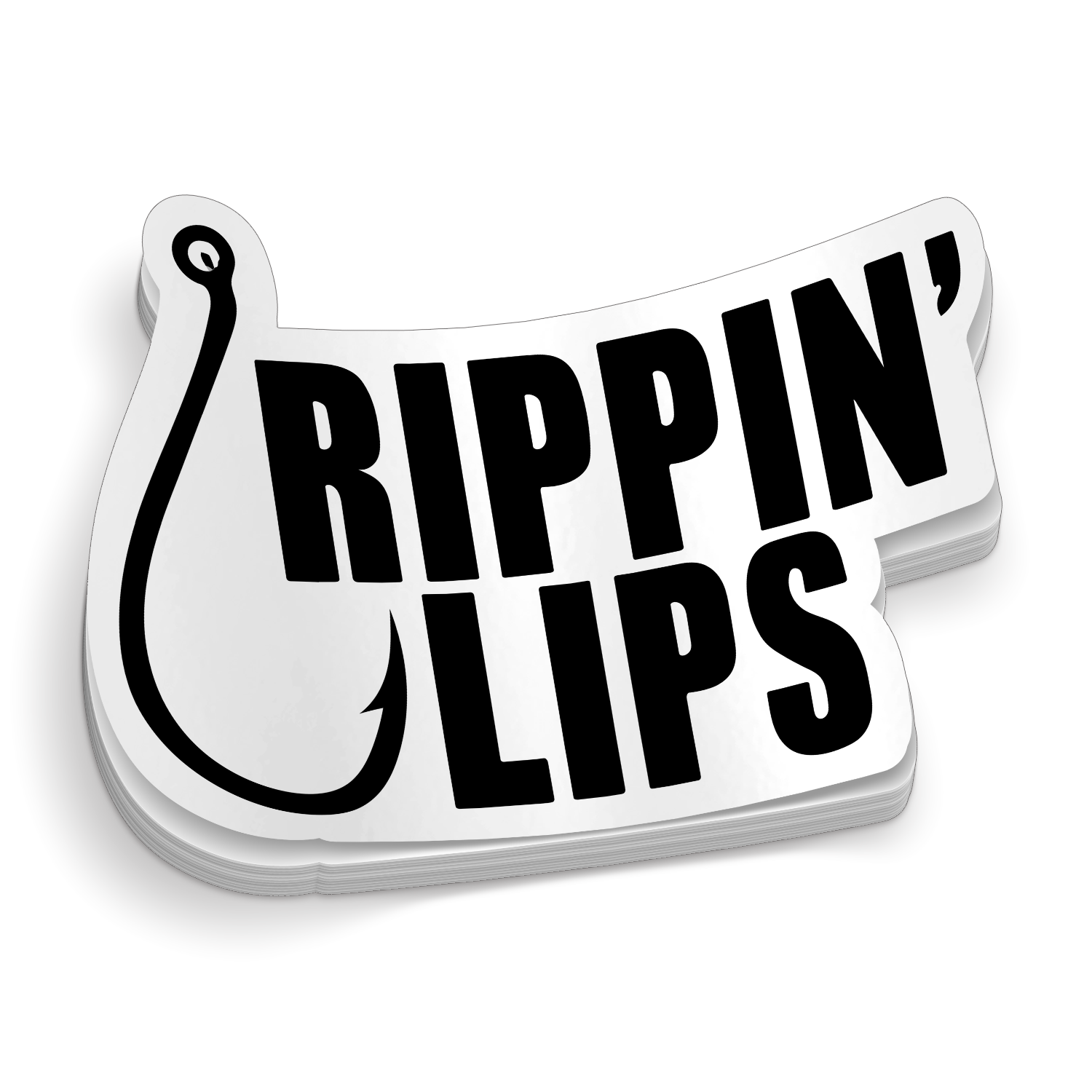 Rippin Lips - Funny Fishing Sticker