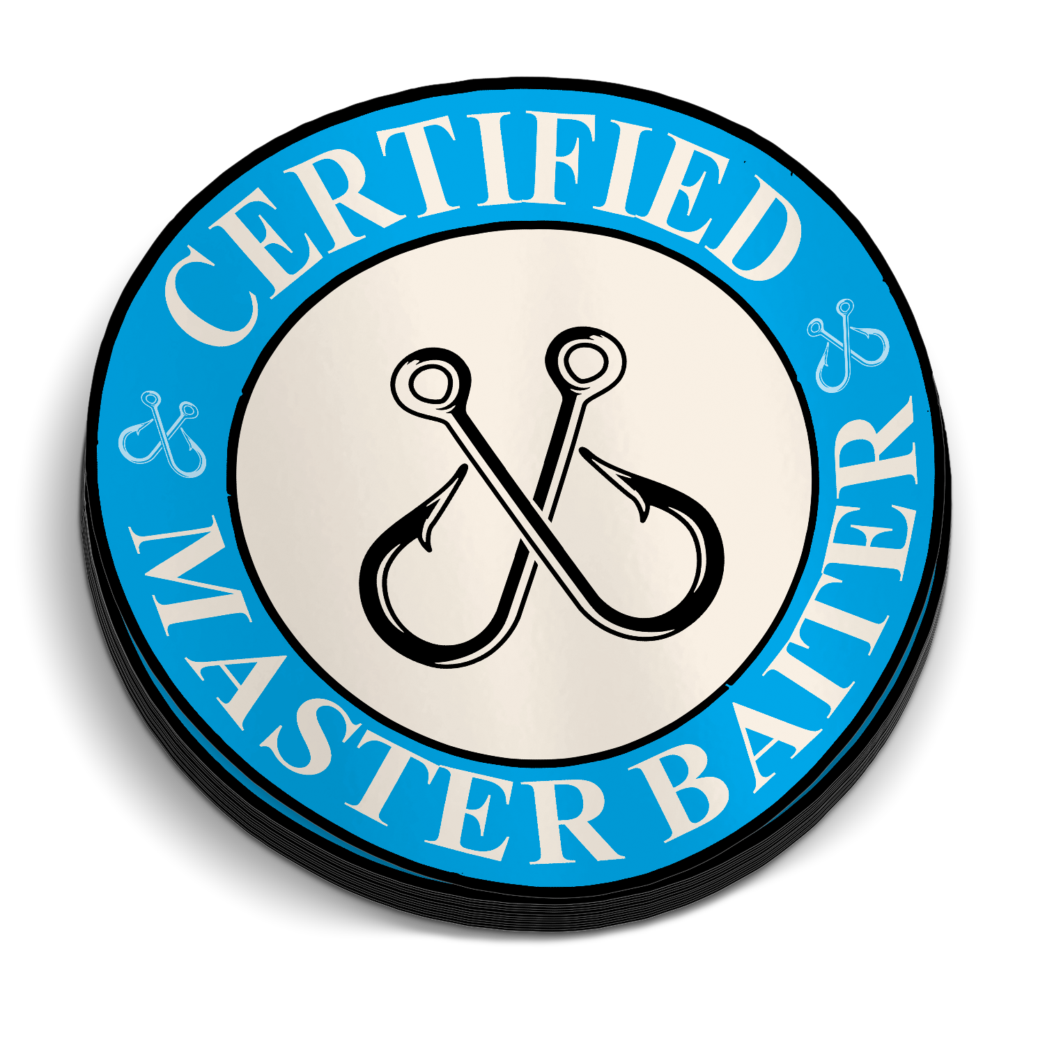 Certified Master Baiter - Funny Fishing Sticker