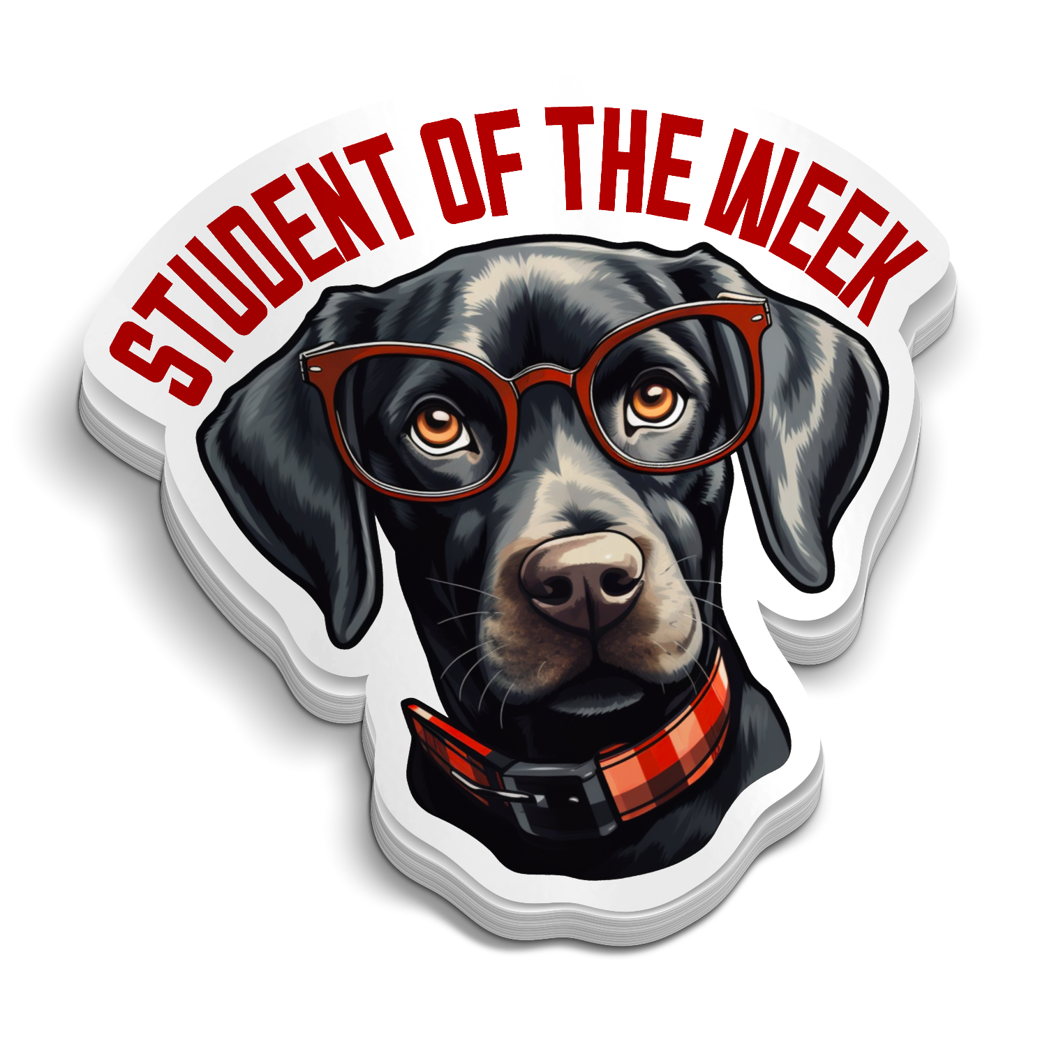 Student Of The Week - Funny Dog Sticker