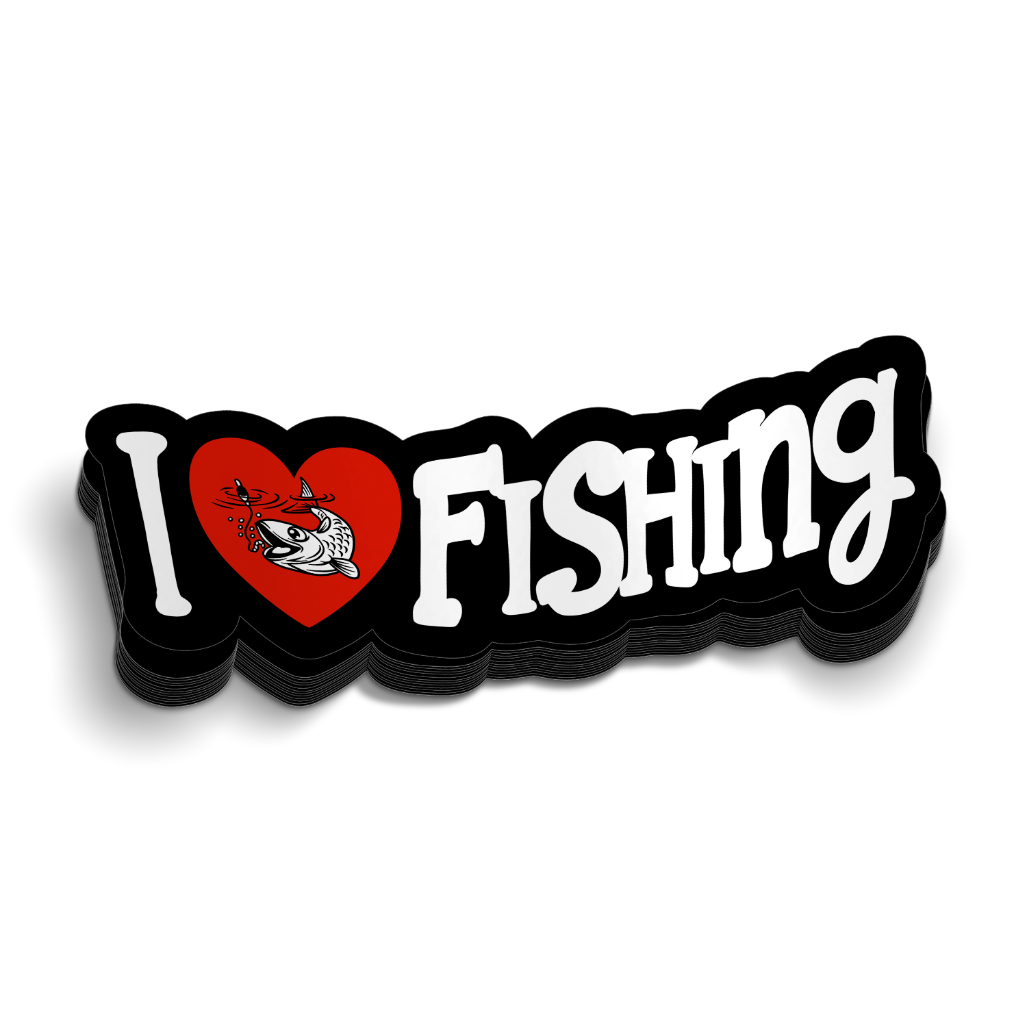 I Love Fishing - Sticker