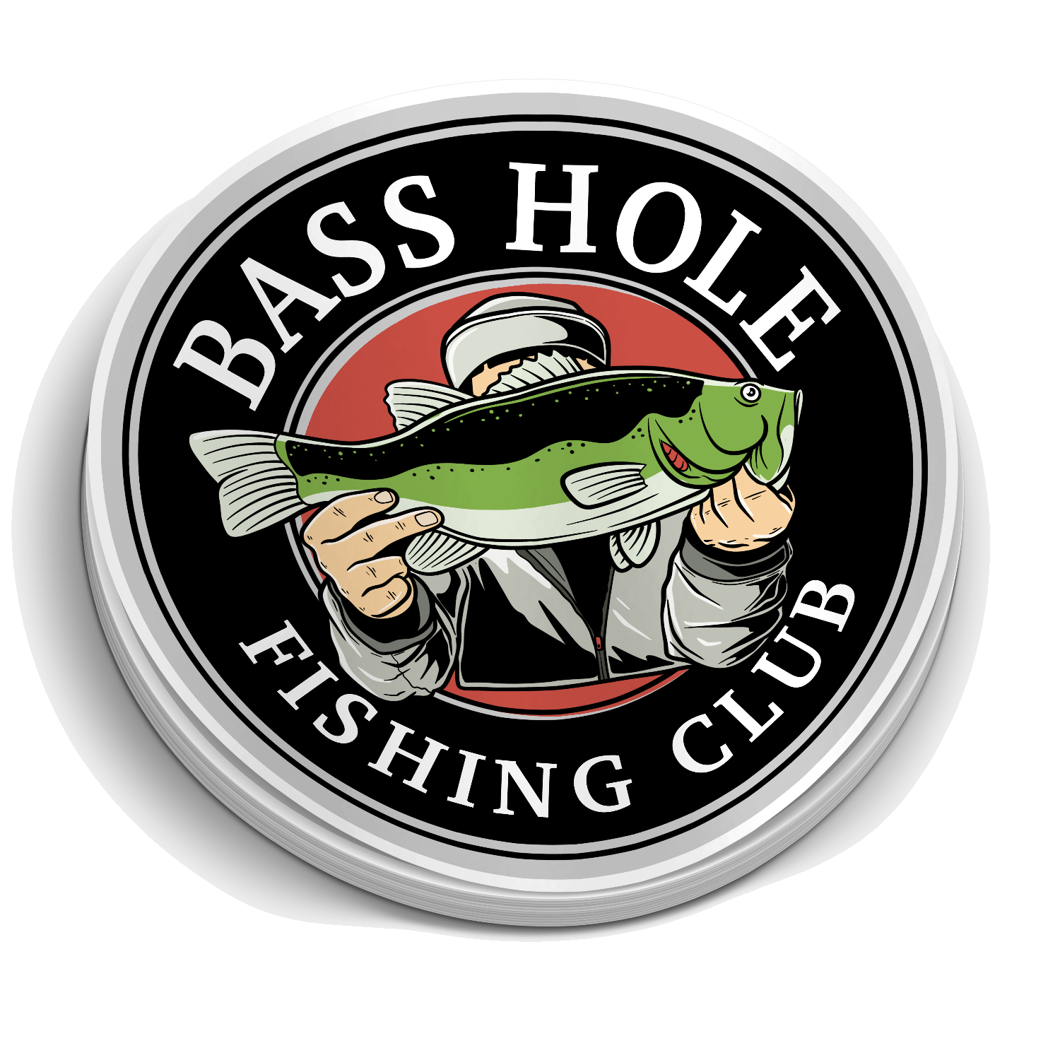 Bass Hole Fishing Club "sticker"