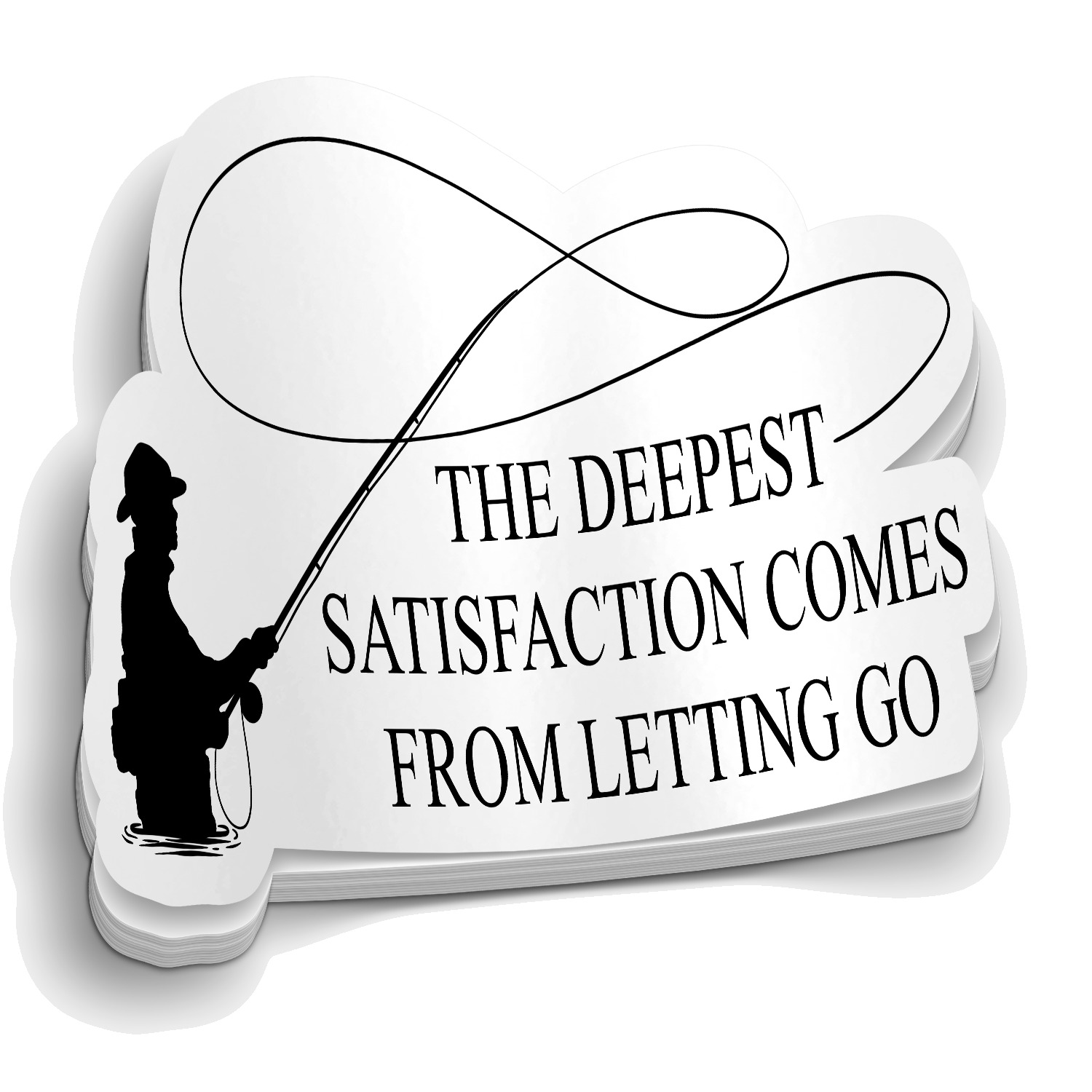 Satisfaction "fishing sticker"