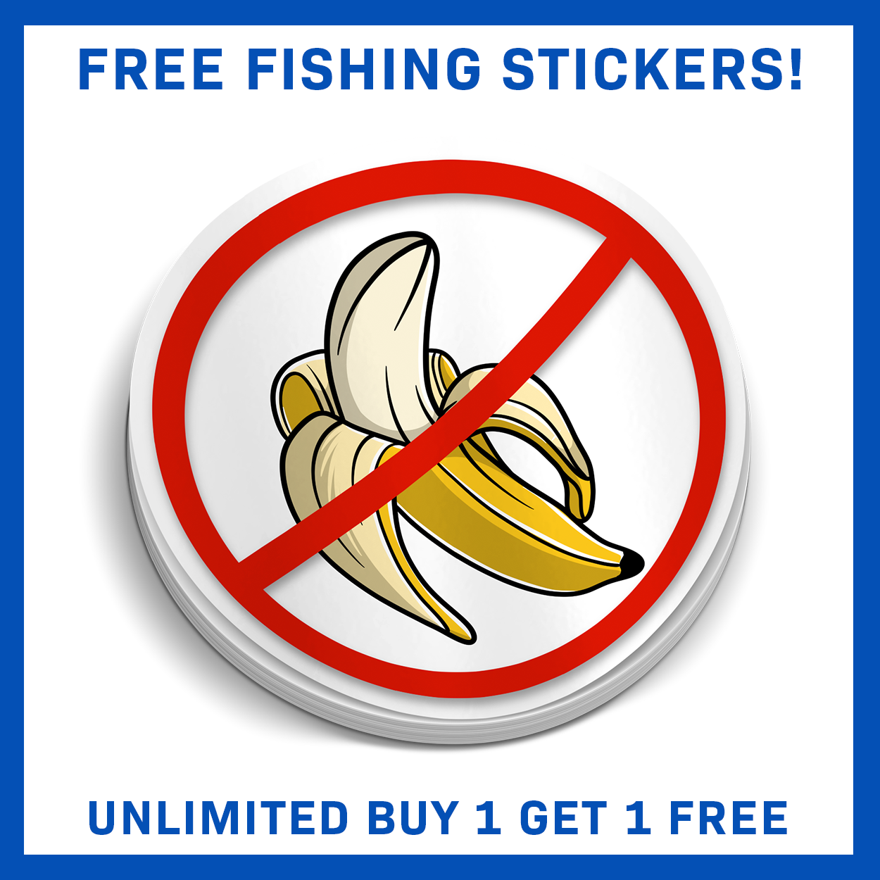 No Bananas - Funny Boating Sticker
