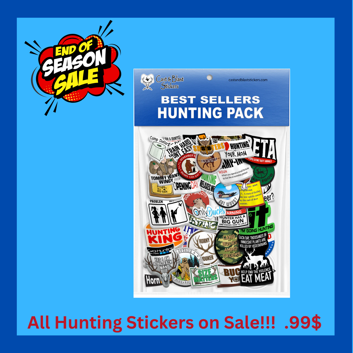 Hunting Best Sellers Sticker Pack