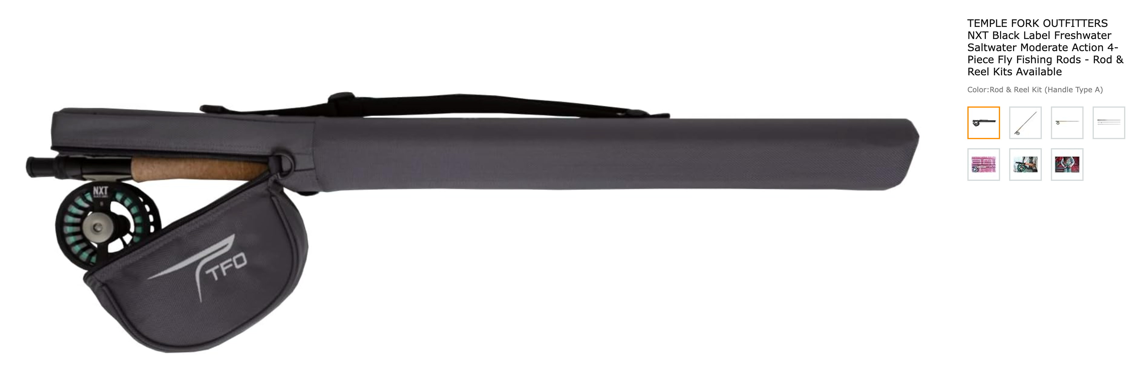 Complete Fly Fishing Combo Kit: Temple Fork Outfitters TFO NXT Black L