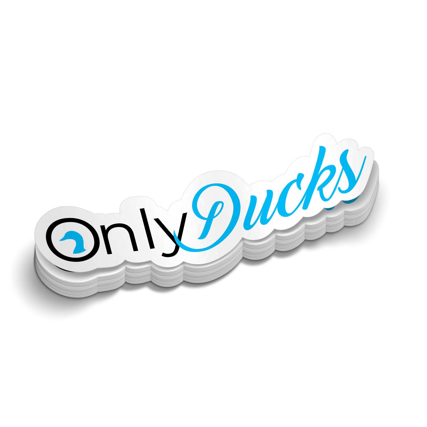 Only Ducks - Funny Duck Sticker