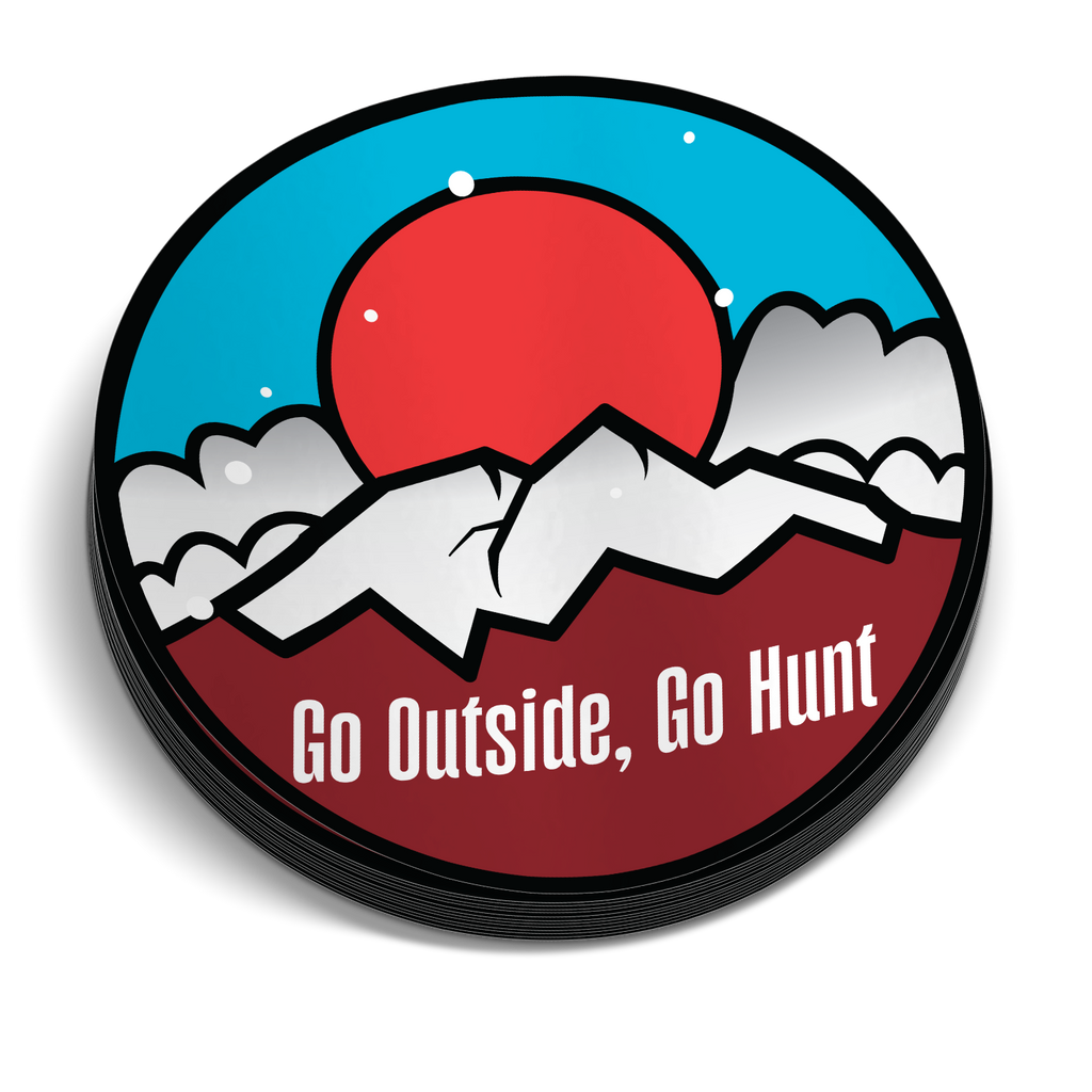 Go Outside Go Hunt - Funny Hunting Sticker