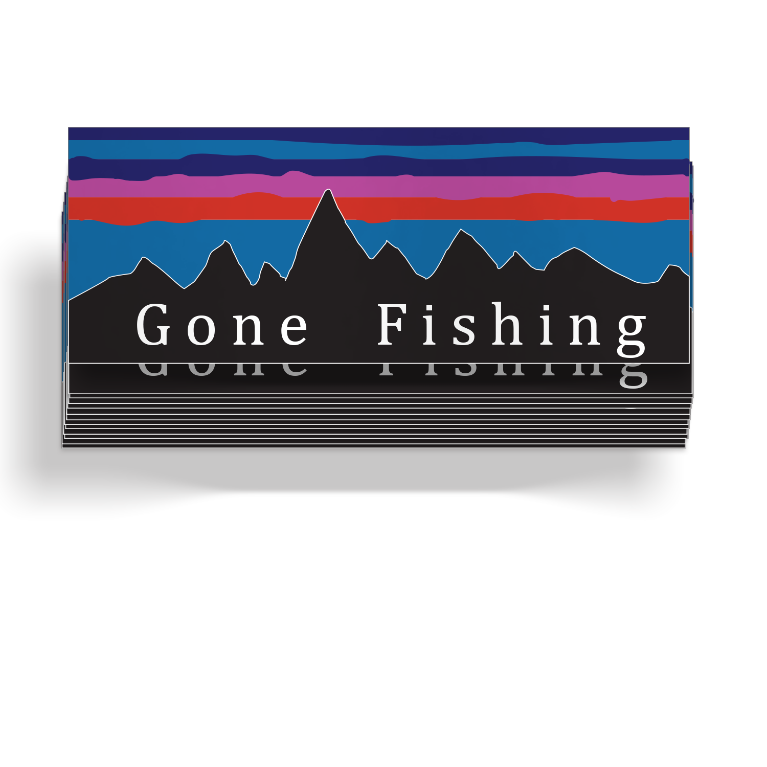 Gone Fishing - Sticker