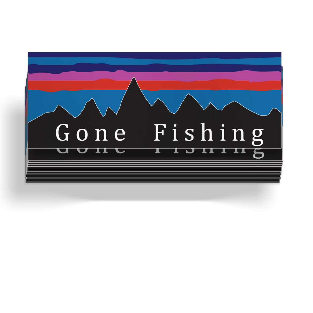 Gone Fishing Sticker