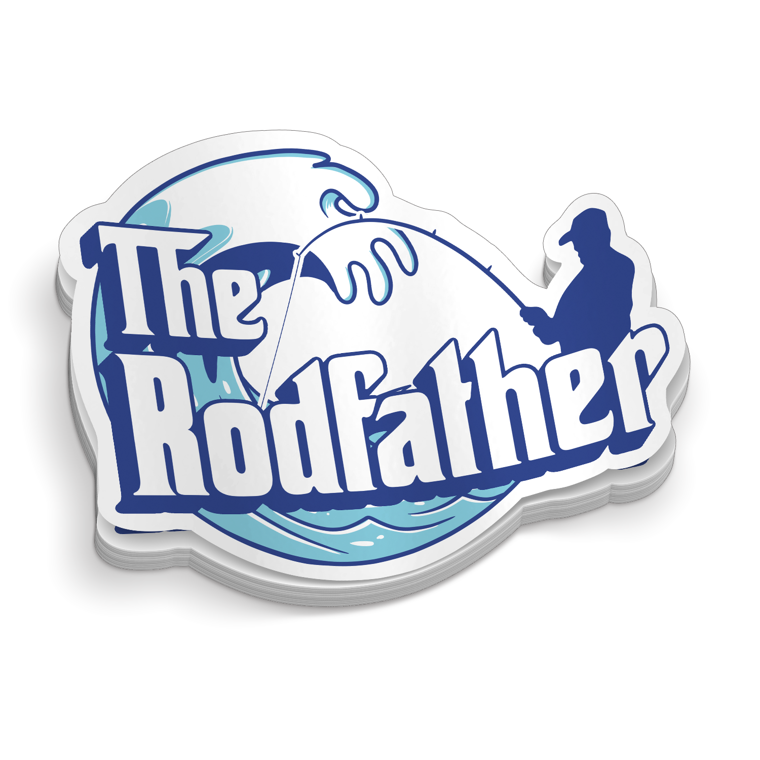 The Rodfather - Funny Fishing Sticker