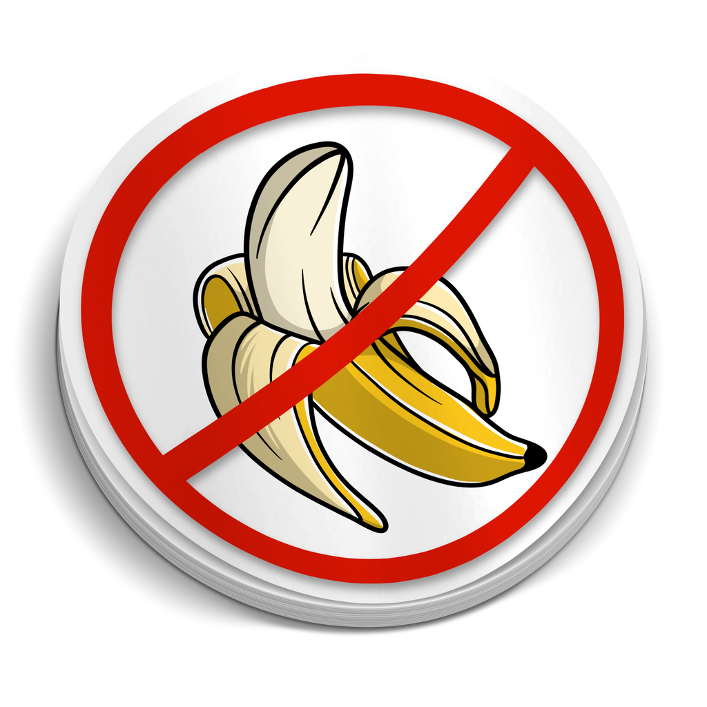 No Bananas - Funny Boating Sticker