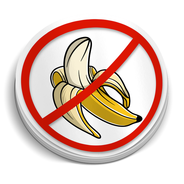 No Bananas - Funny Boating Sticker