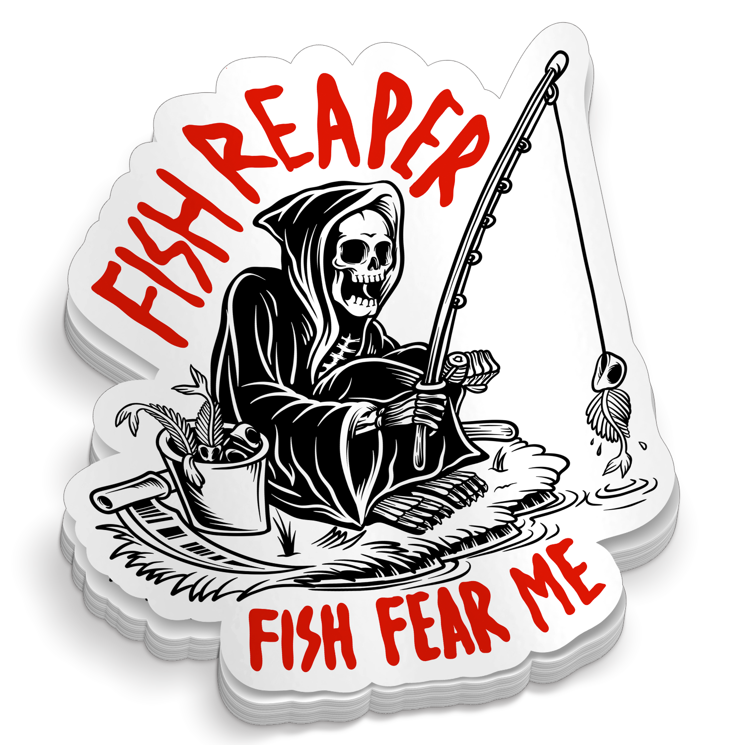 Fish Reaper - Funny Fishing Sticker