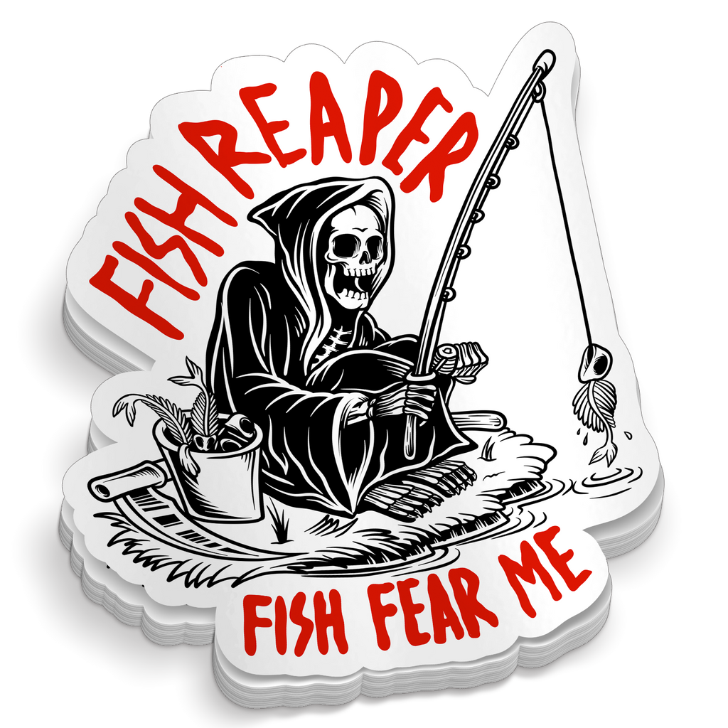 Fish Reaper - Funny Fishing Sticker