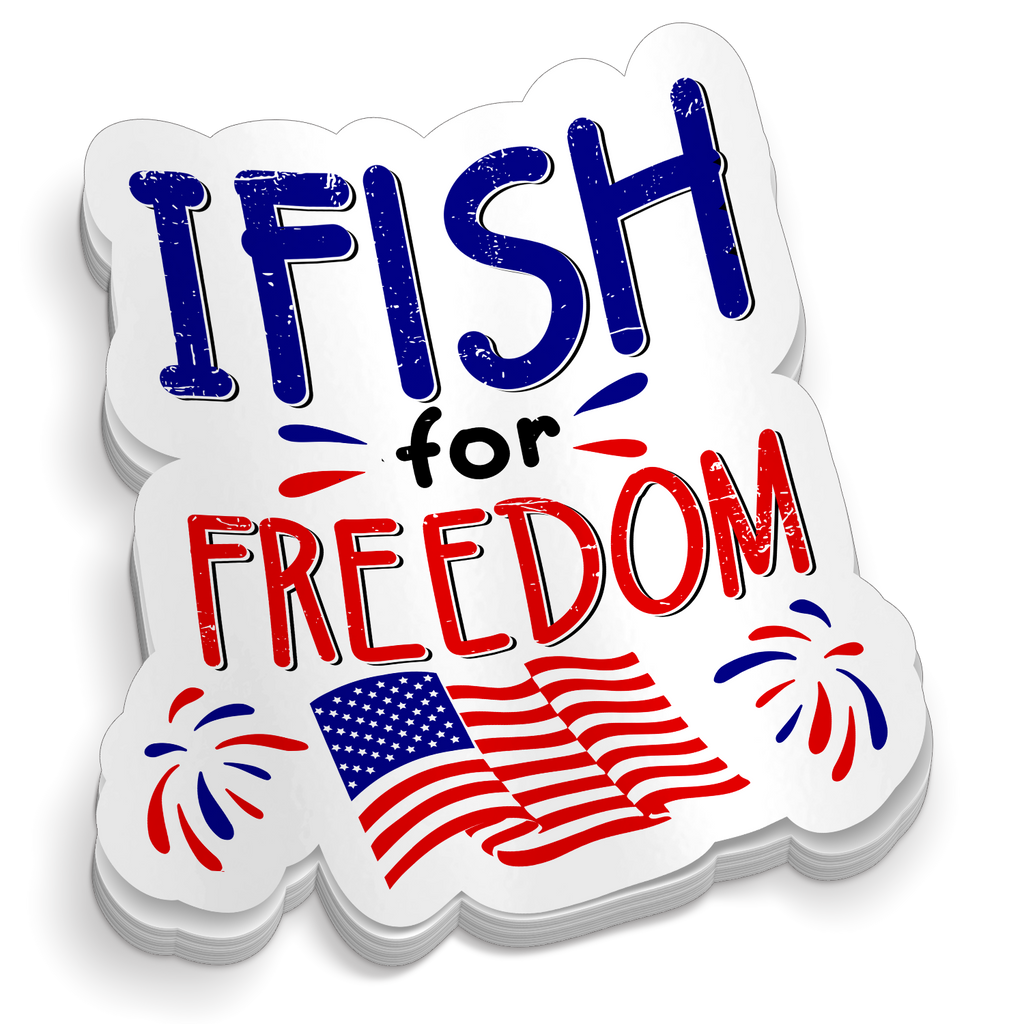 I Fish for Freedom - Sticker