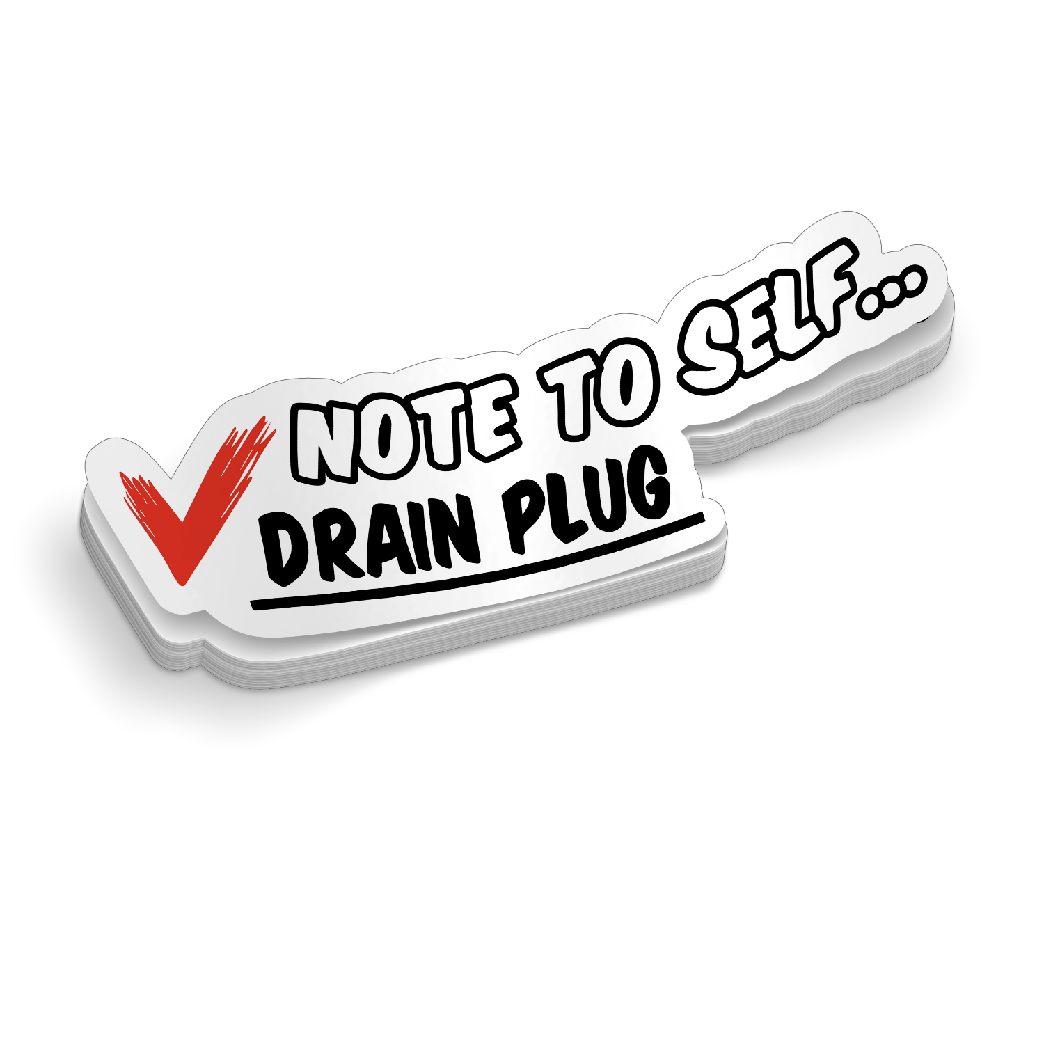 Drain Plug Reminder - Funny Boat Sticker