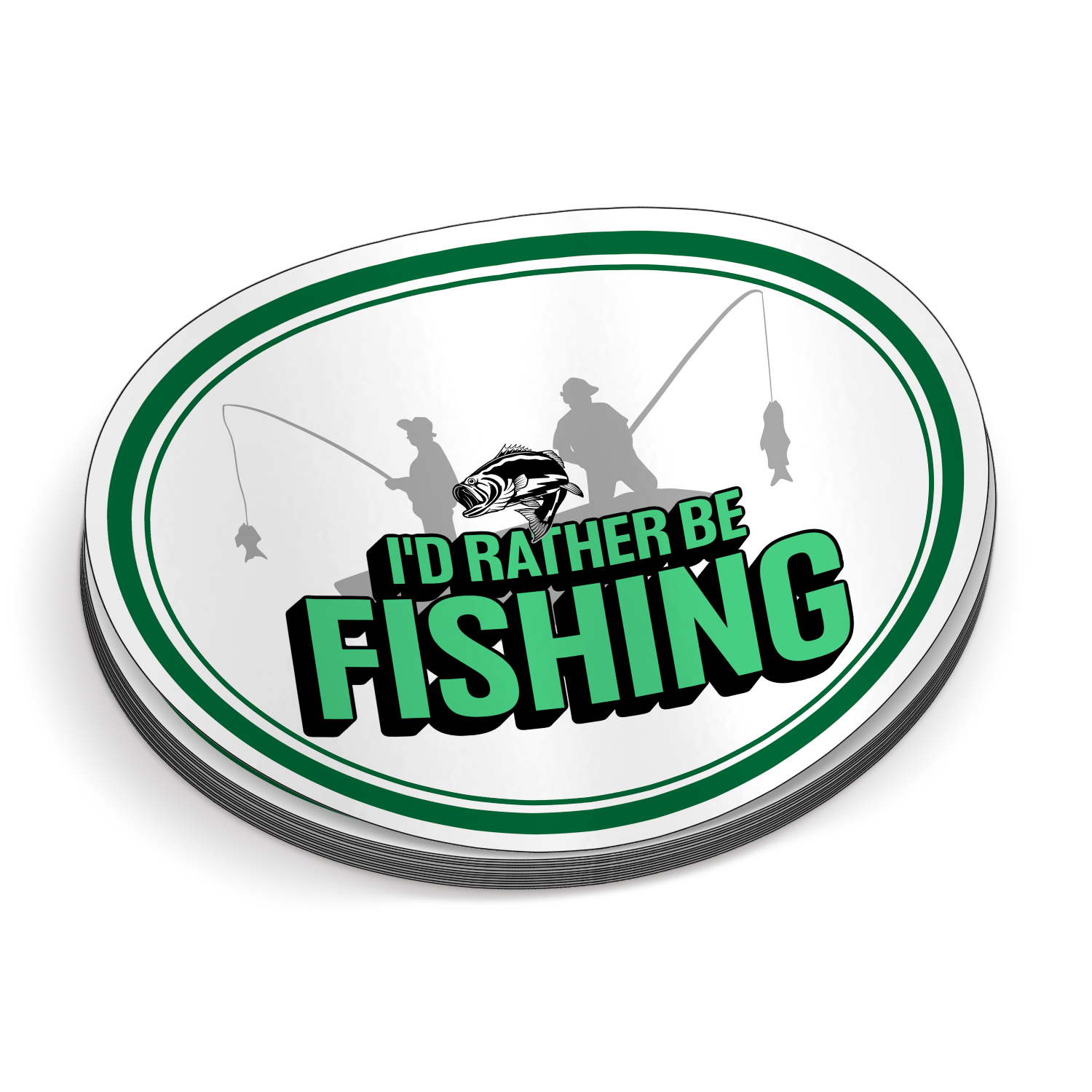 I'd Rather Be Fishing - Sticker