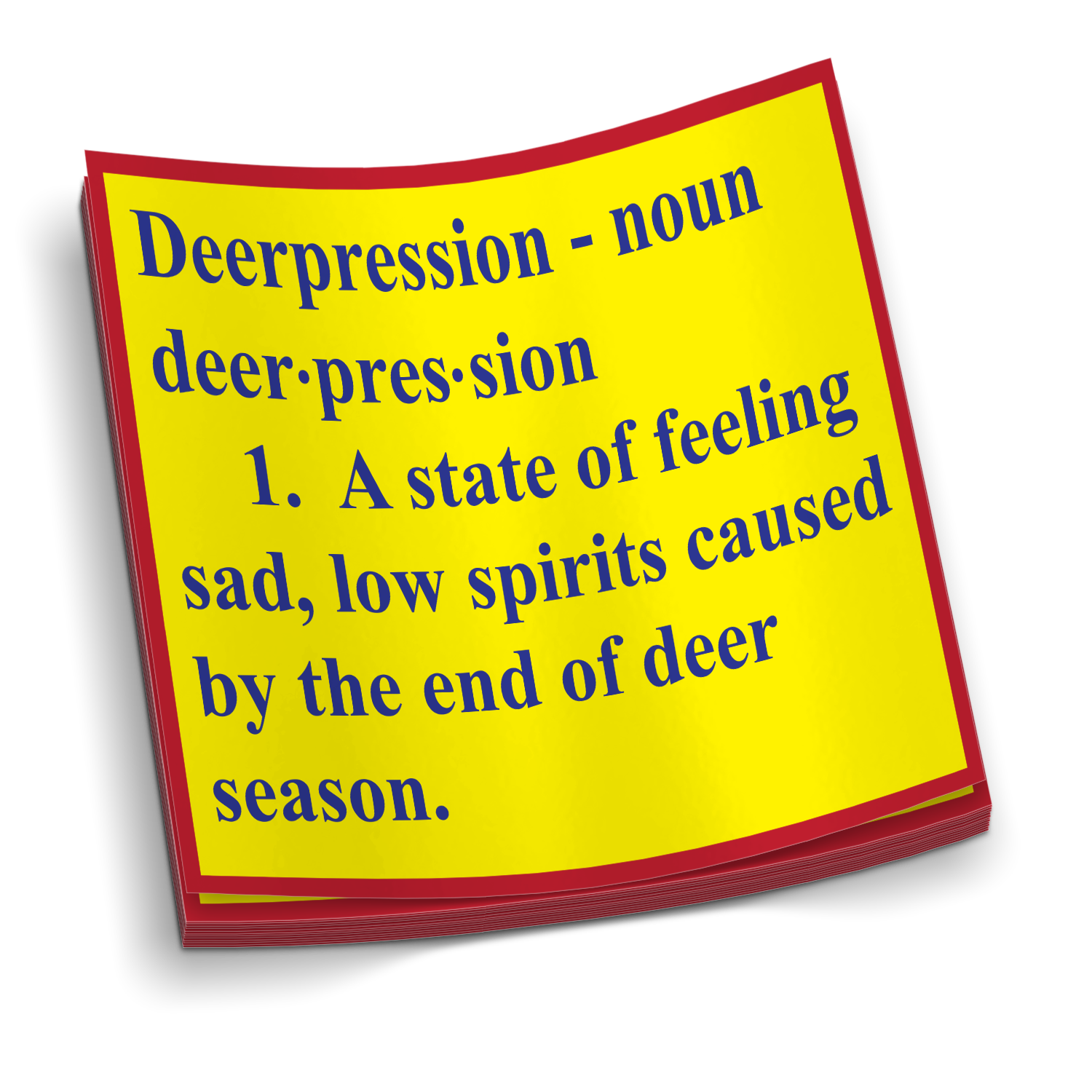 Deerpression - Funny Hunting Sticker