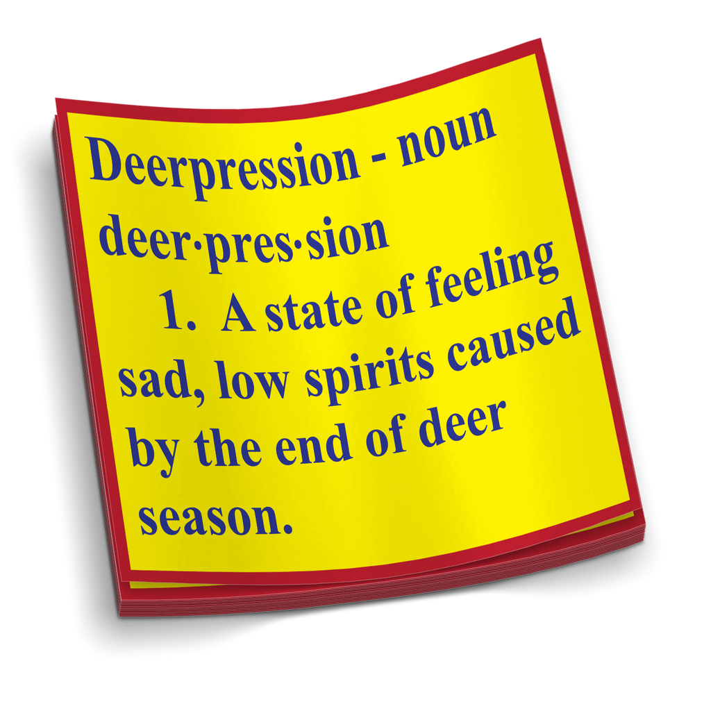 Deerpression - Funny Hunting Sticker