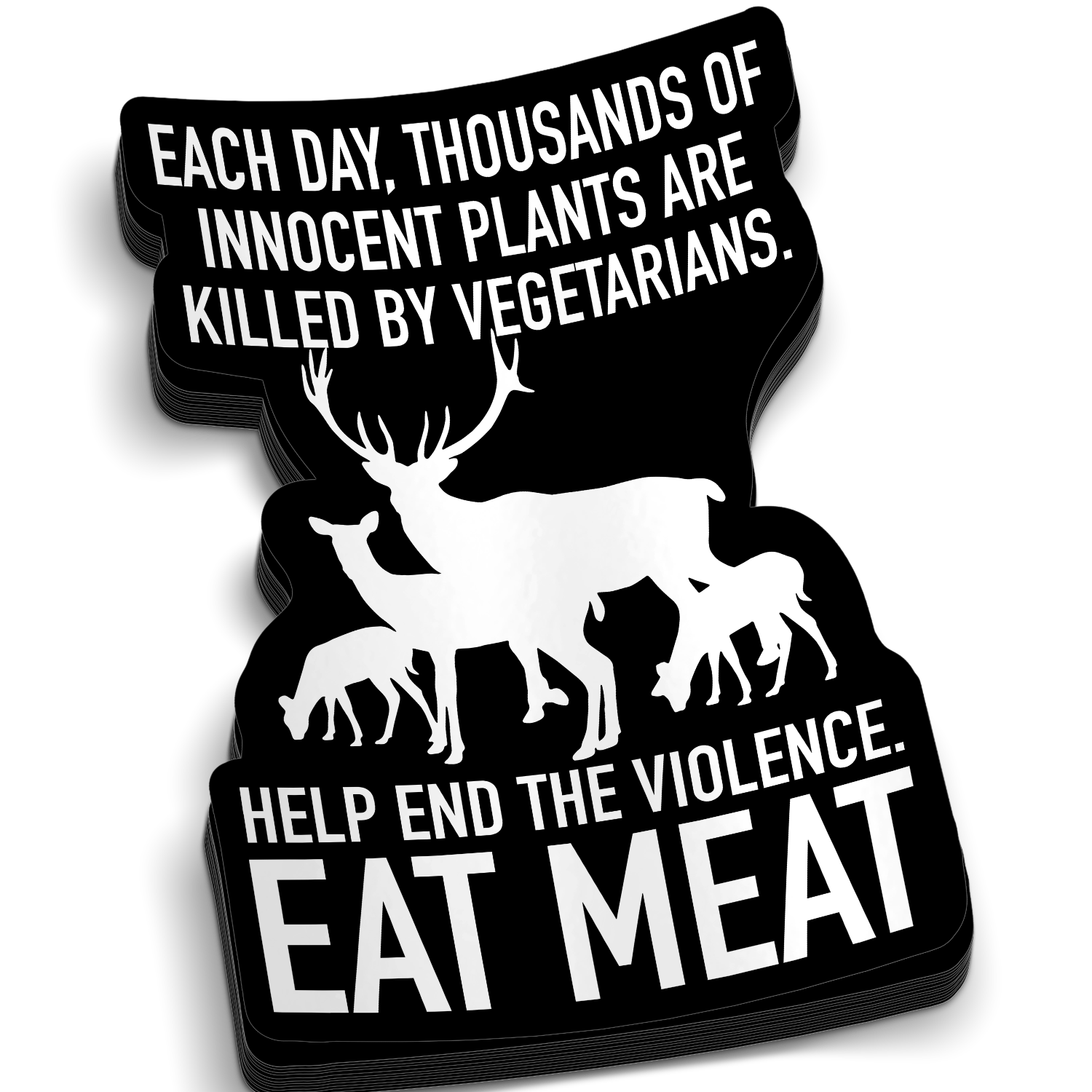 Innocent Plants - Funny Hunting Sticker