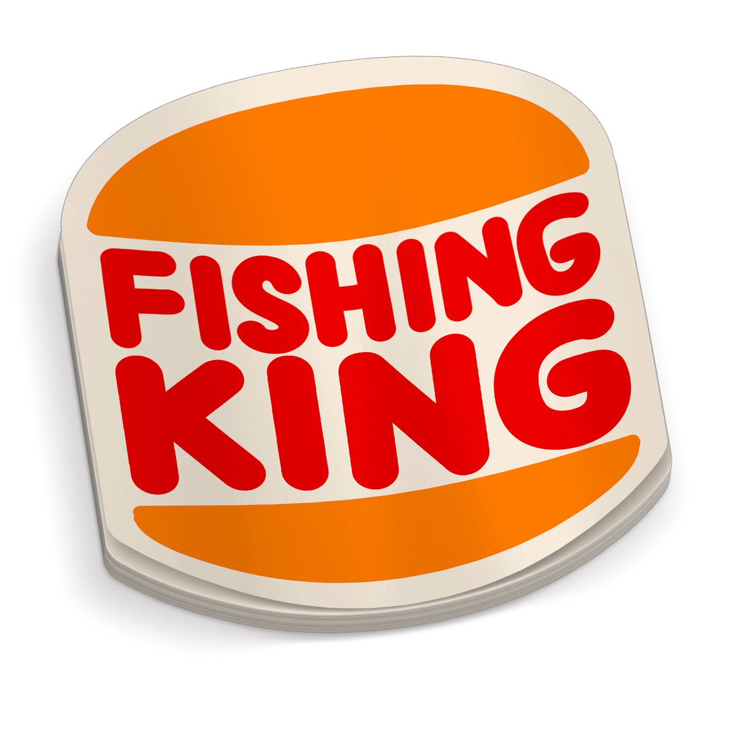 Fishing King - Funny Fishing Sticker