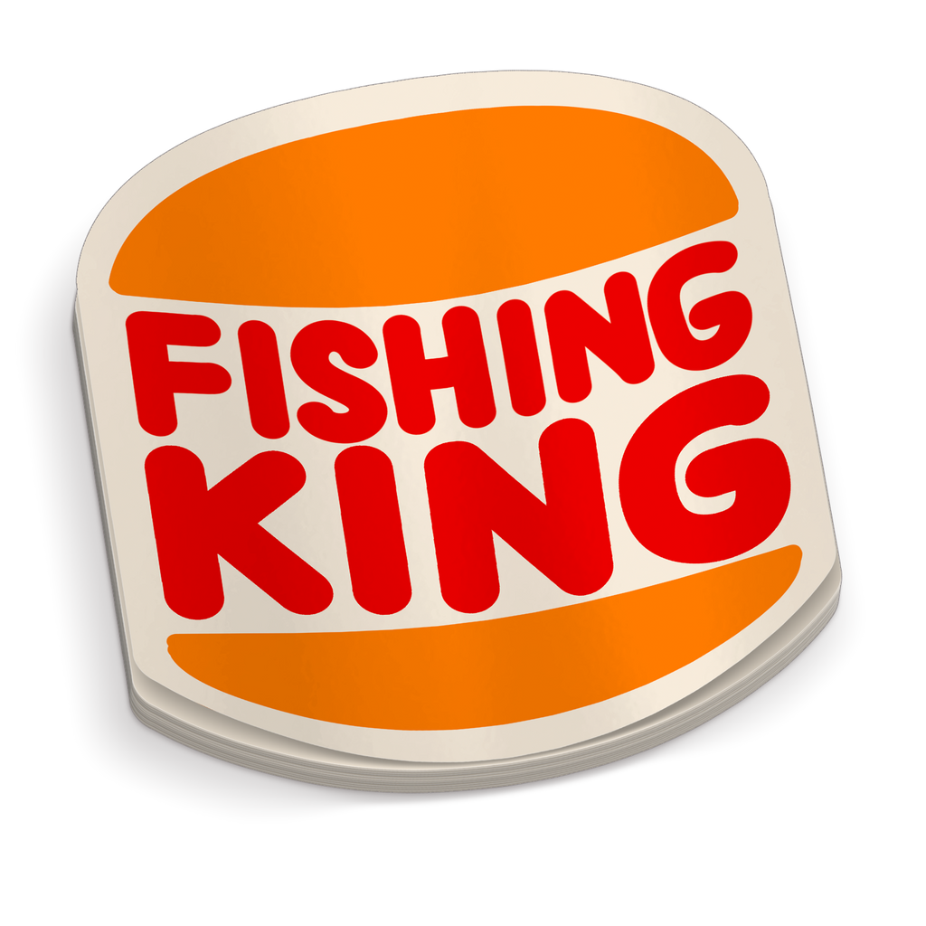 Fishing King - Funny Fishing Sticker