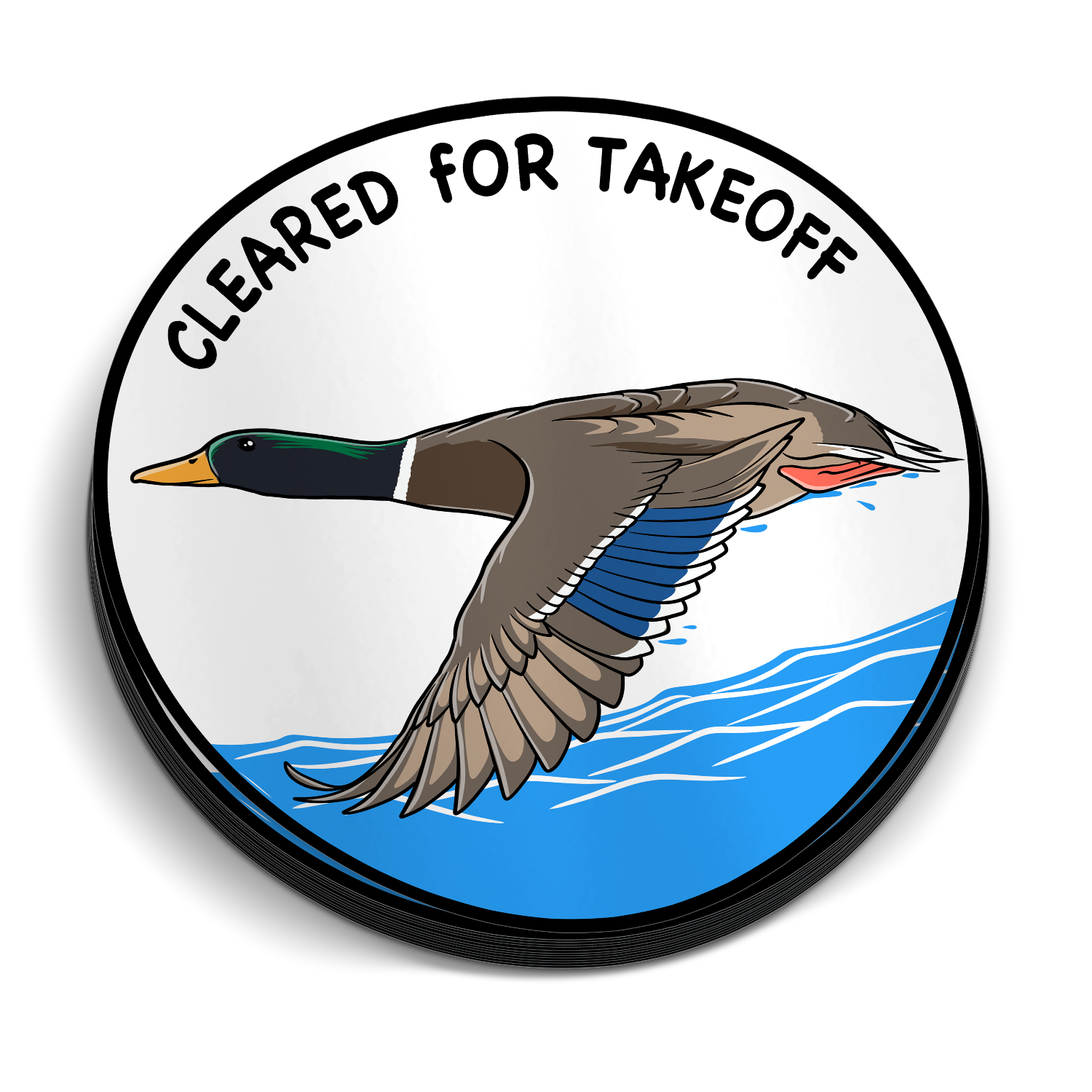 Cleared For Takeoff -  Sticker