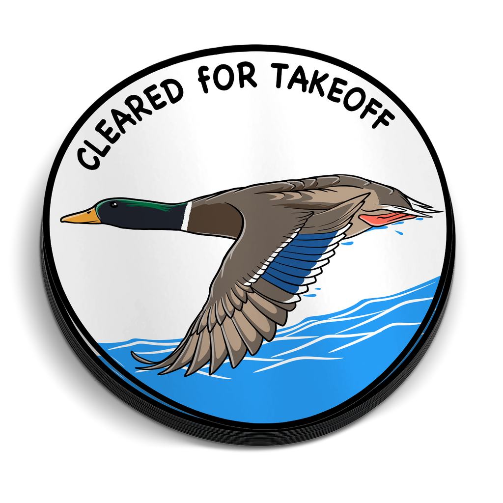 Cleared For Takeoff -  Sticker