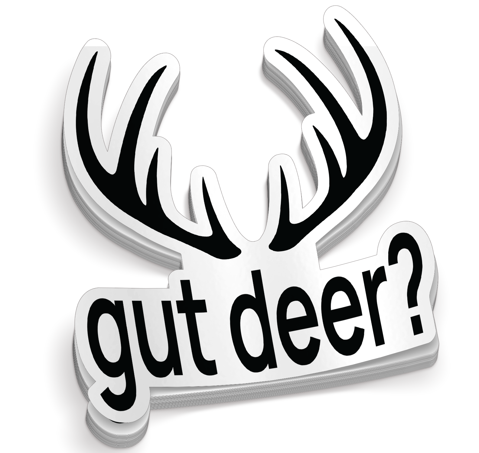 Gut Deer - Funny Hunting Sticker