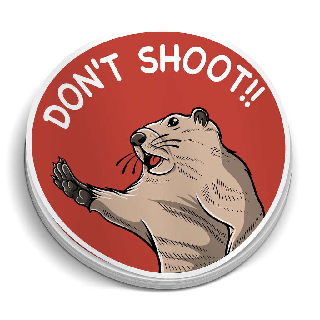 Don't Shoot- Aim For His Nose! - Hunting Target Sticker