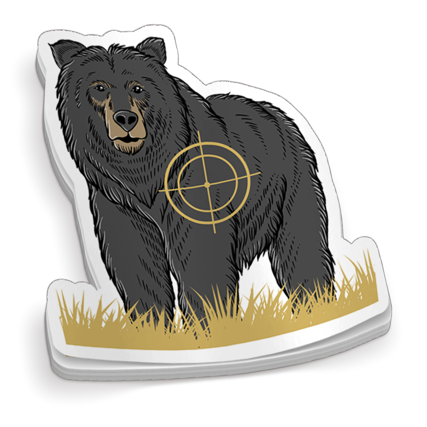 Bear Target - Target Sticker