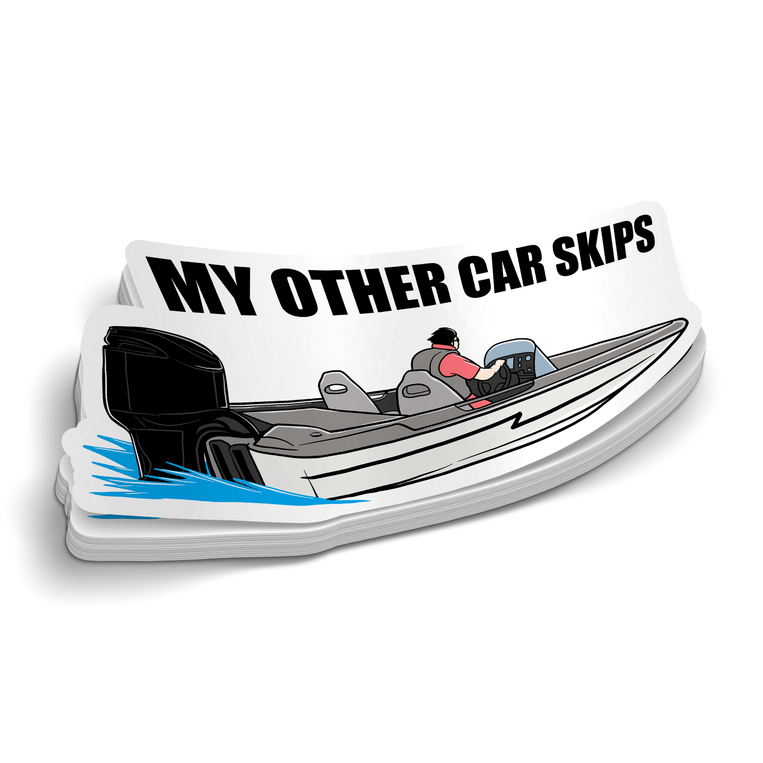 My Other Car Skips - Funny Boating Sticker