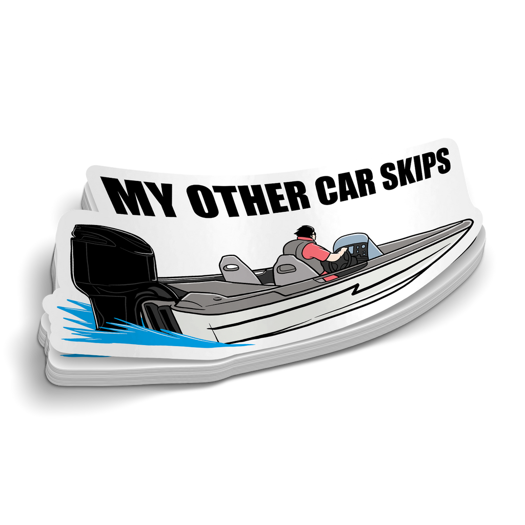 My Other Car Skips - Funny Boating Sticker