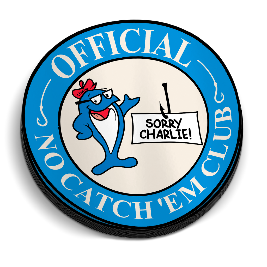 Official No Catch Em Club - Funny Fishing Sticker