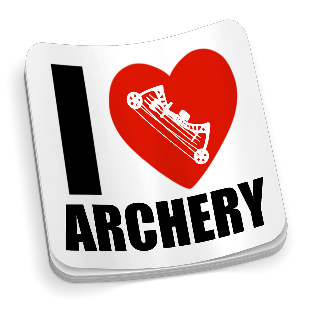 I Love Archery - Hunting Sticker