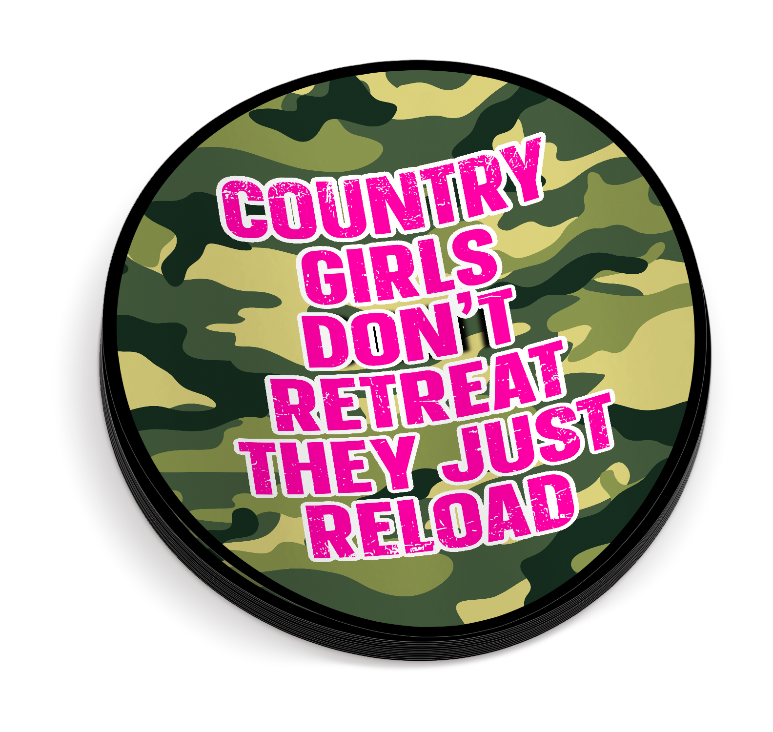 Country Girls Don't Retreat - Funny Sticker