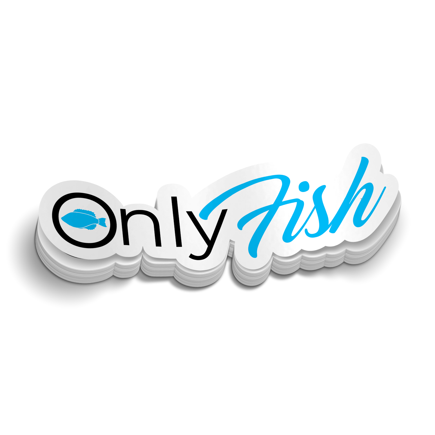 Only Fish - Funny Fishing Sticker