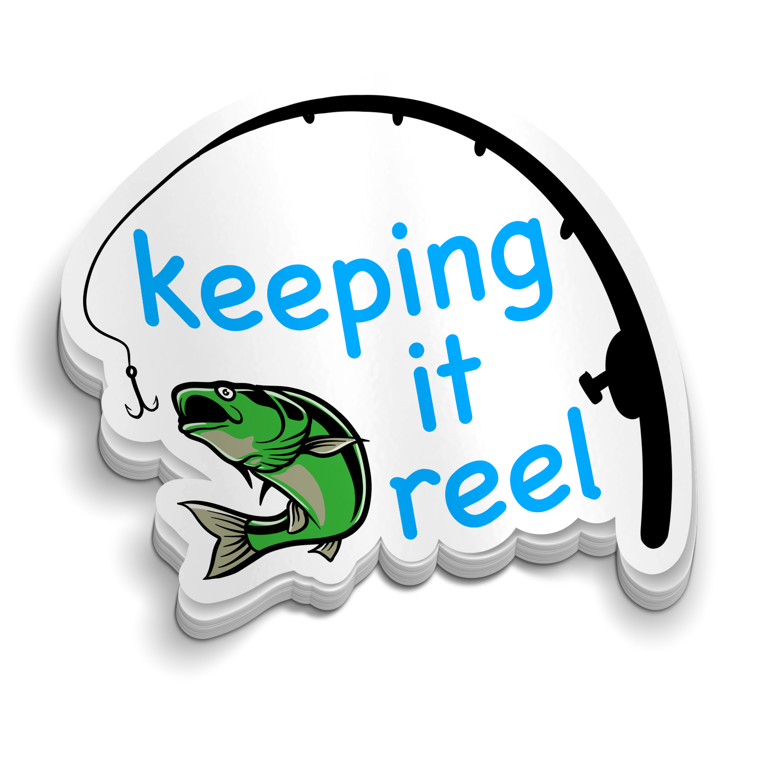 Keeping It Reel - Funny Fishing Sticker