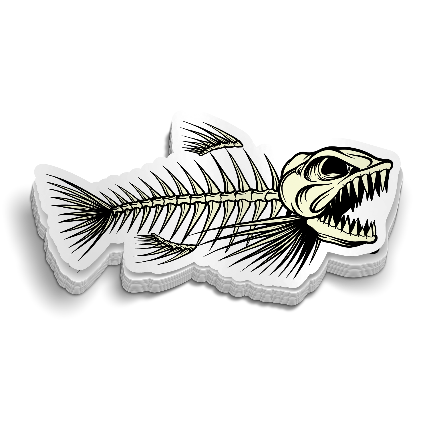 Fish Bones - Funny Fishing Sticker