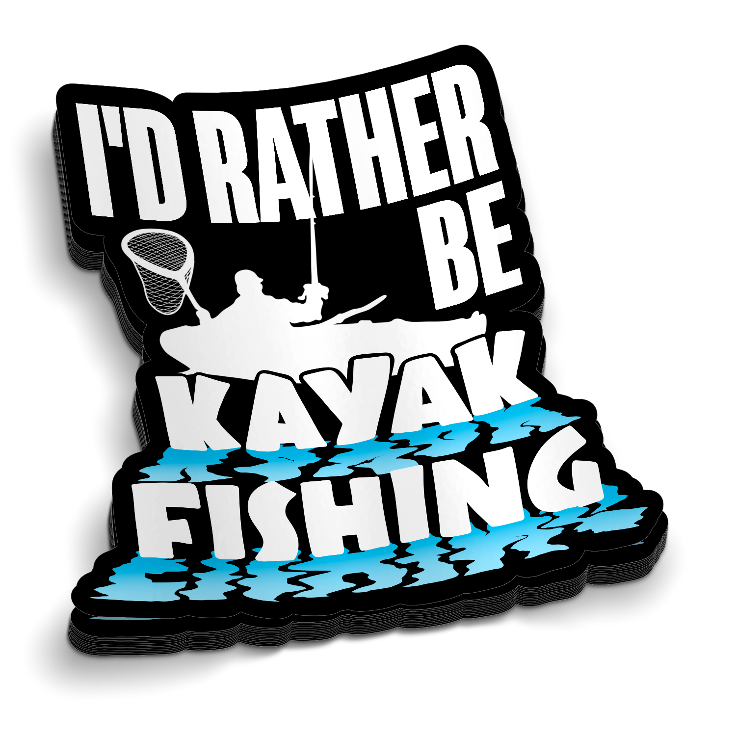 I'd Rather Be Kayak Fishing - Sticker