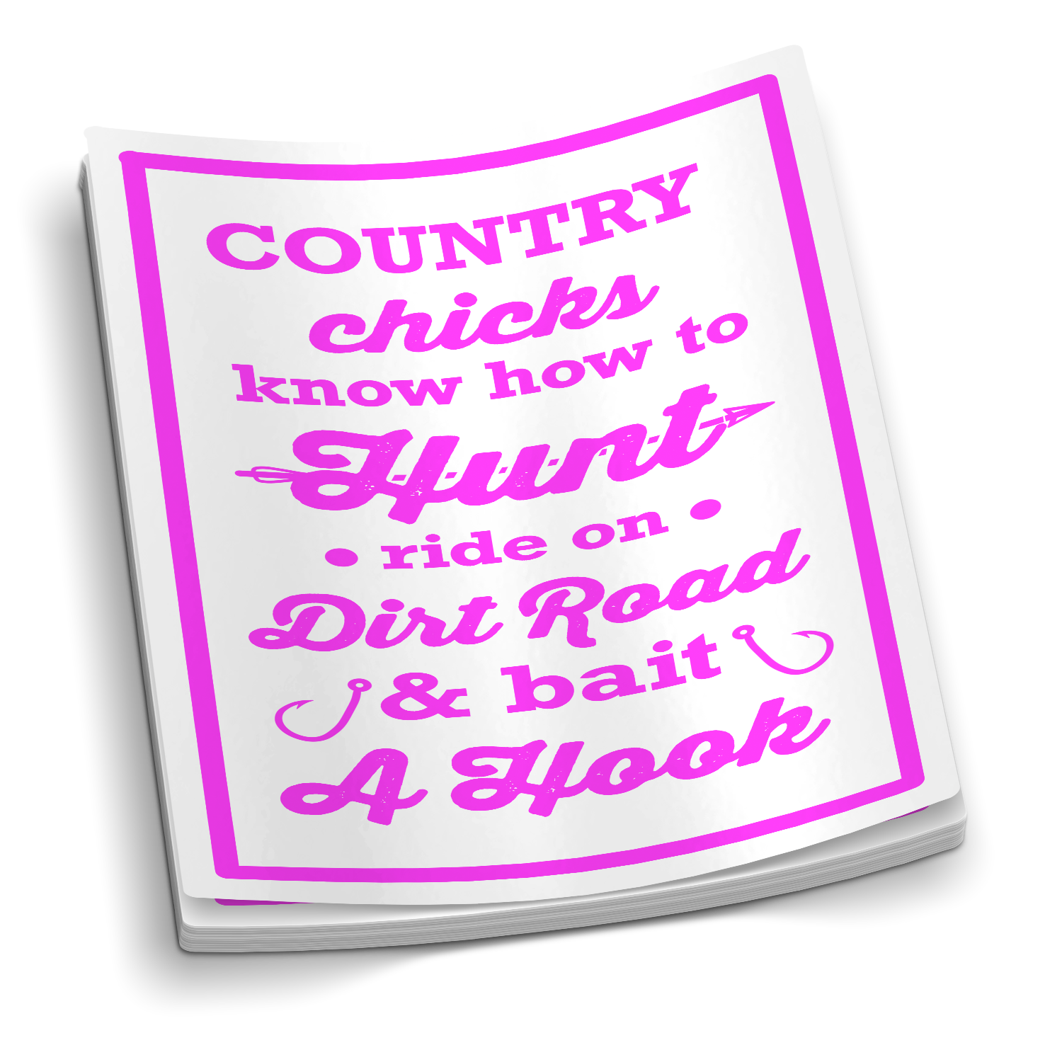 Country Chicks - Hunting and Fishing Sticker