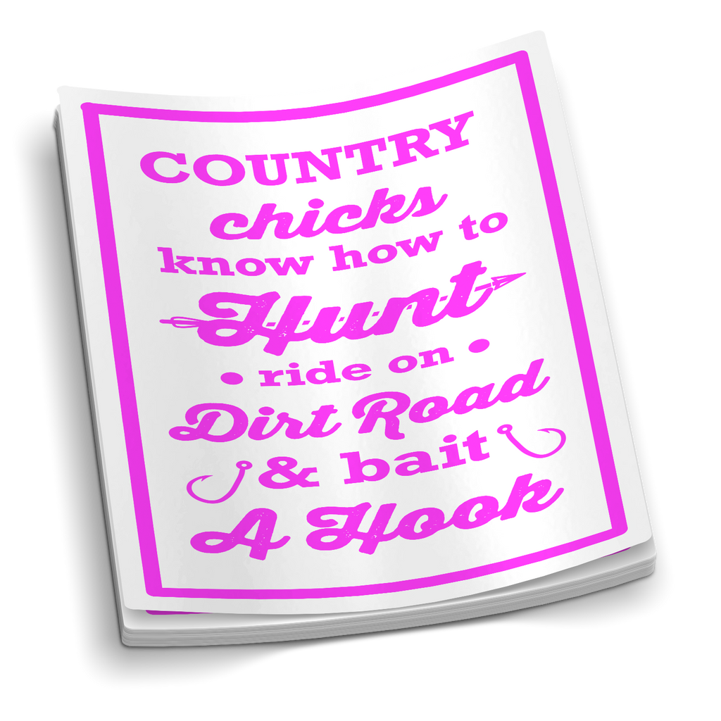 Country Chicks - Hunting and Fishing Sticker