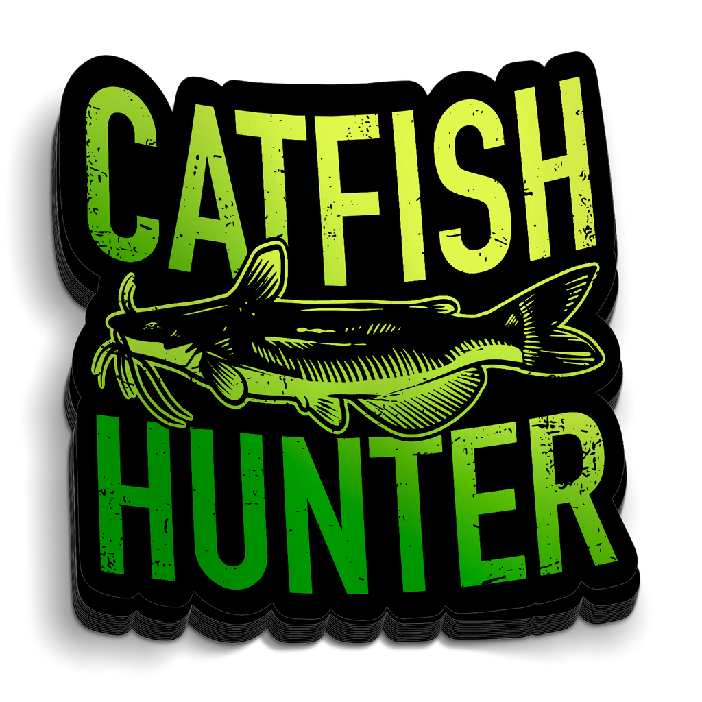 Catfish Hunter - Funny Fishing Sticker