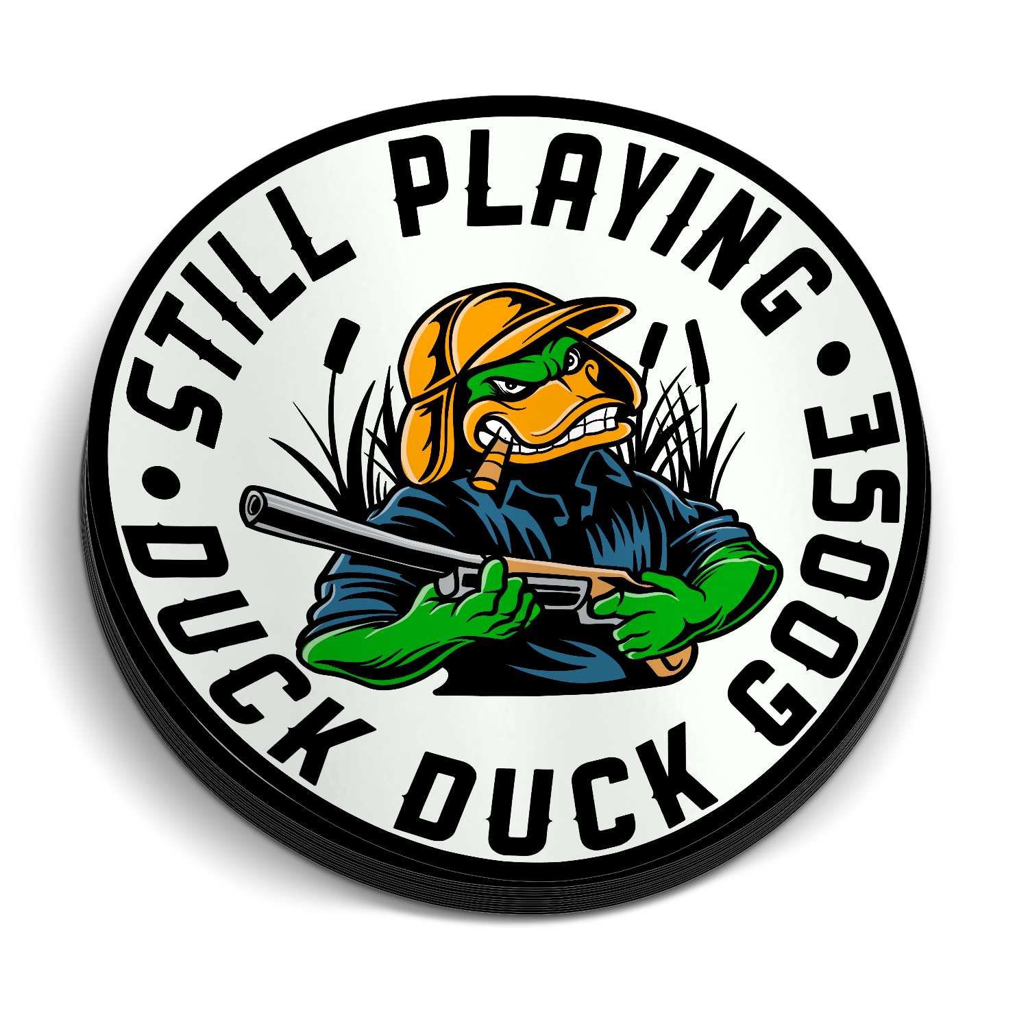 Still Playing Duck Duck Goose - Funny Hunting Sticker