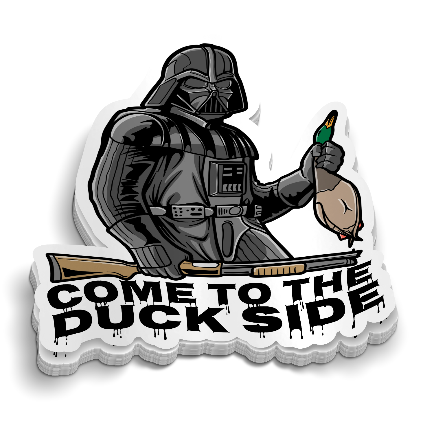 Come To The Duck Side - Funny Hunting Sticker