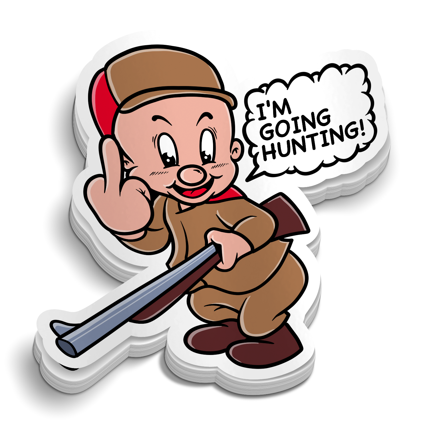 I'm Going Hunting - Funny Hunting Sticker
