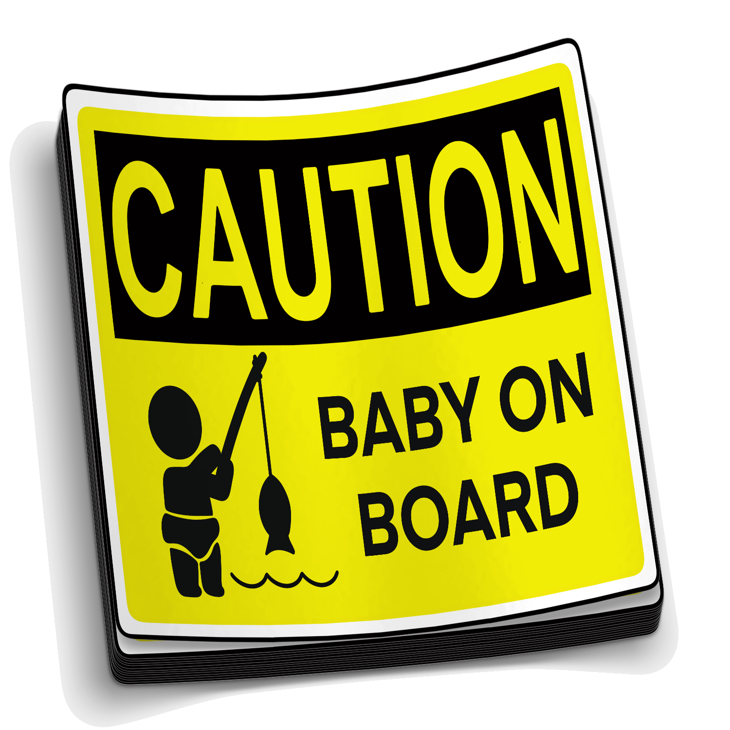 Baby On Board - Funny Fishing Sticker