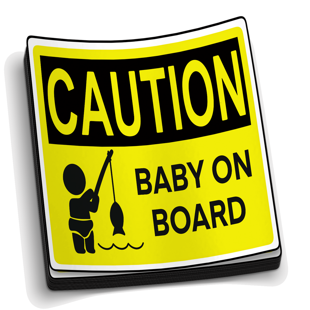 Baby On Board - Funny Fishing Sticker